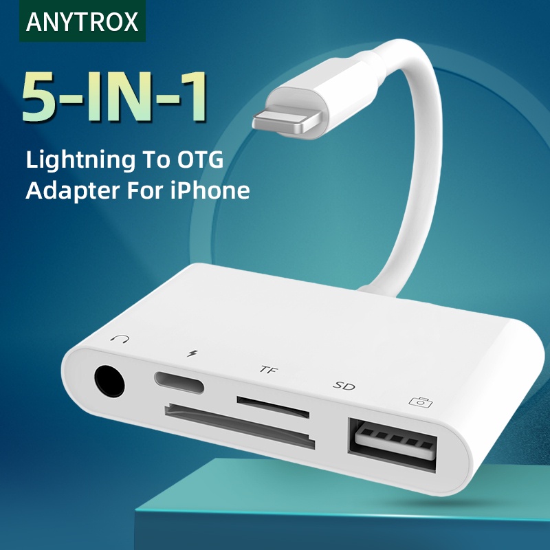 Đầu Đọc Thẻ Nhớ Chuyển Đổi Lightning Sang USB 3 OTG Cho iPhone