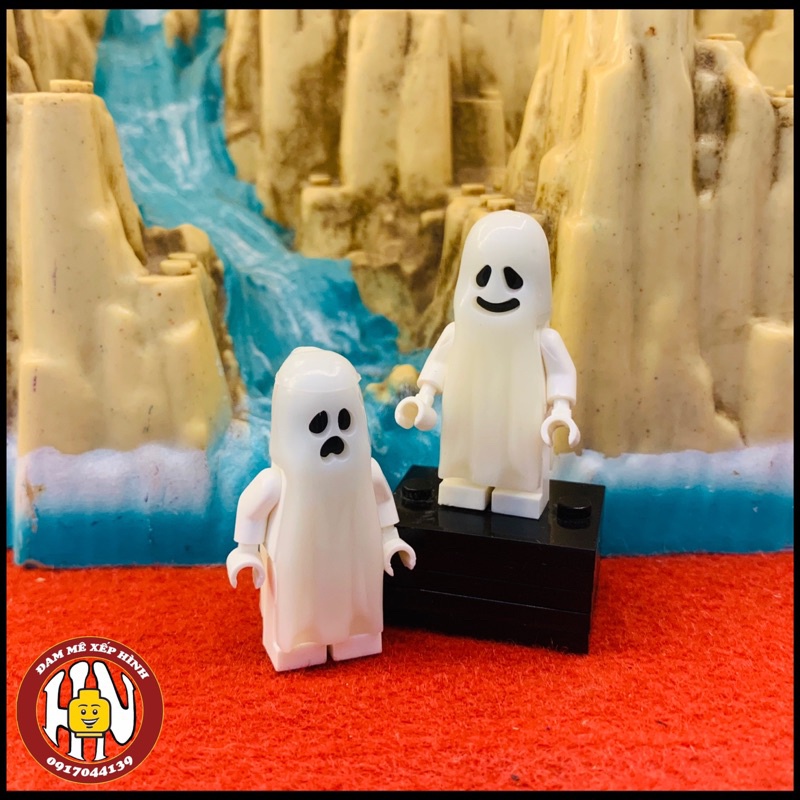 Đồ Chơi Xếp Hình - Hoá Trang Halloween - Cosplay Ma - Ghost - Kinh Dị !