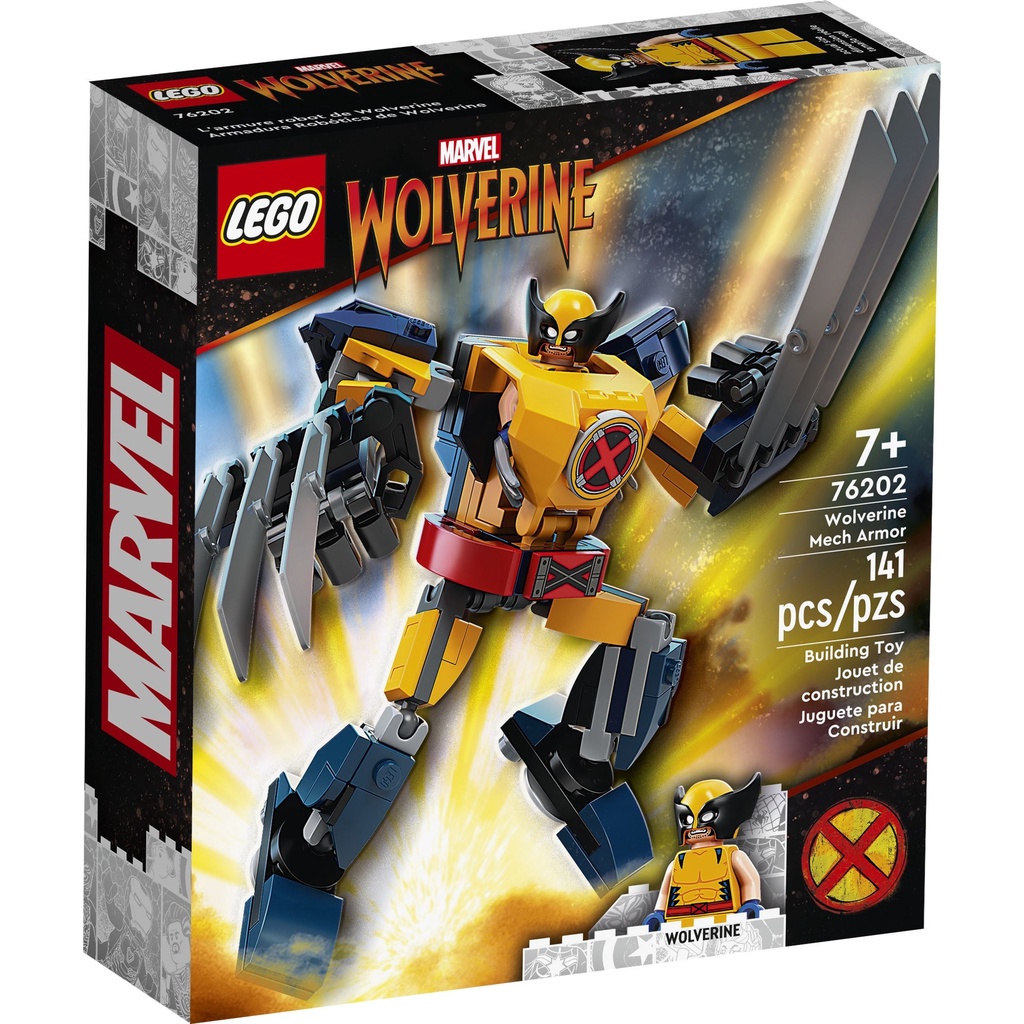 Set Lego Robot Người sói / Lego 76202: Wolverine Mech Armor