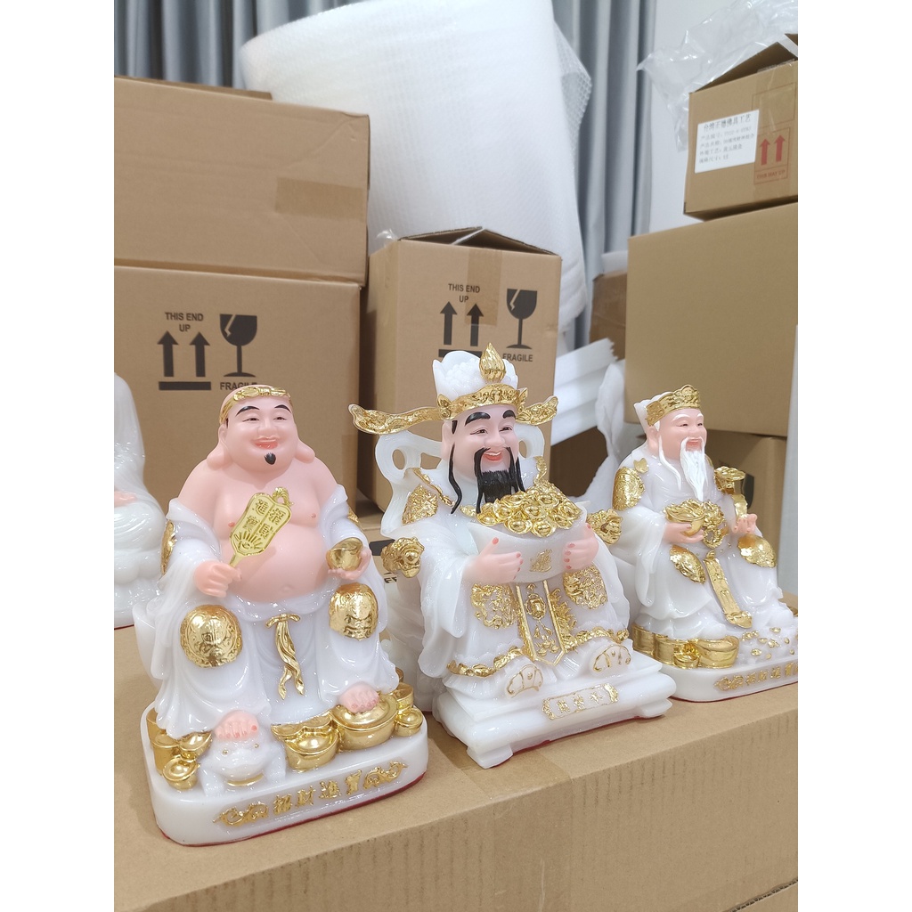 Thần tài, Thổ địa, Thần tiền thần phát chất liệu đá cao cấp
