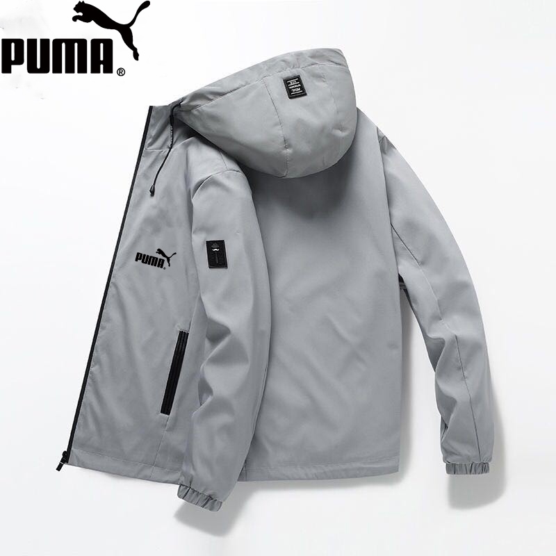 Puma kích thước đàn ông áo khoác trung bình áo khoác chống gió, chống thấm nước, thông gió mỏng áo khoác khoác áo khoác mũ trùm