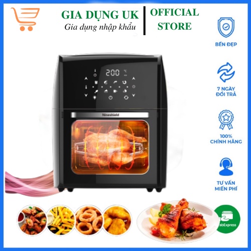 Nồi Chiên Không Dầu NINE SHIELD 10L,10.5L,12.5L Thế Hệ Mới Nhất 2022. Bảo hành 12 tháng