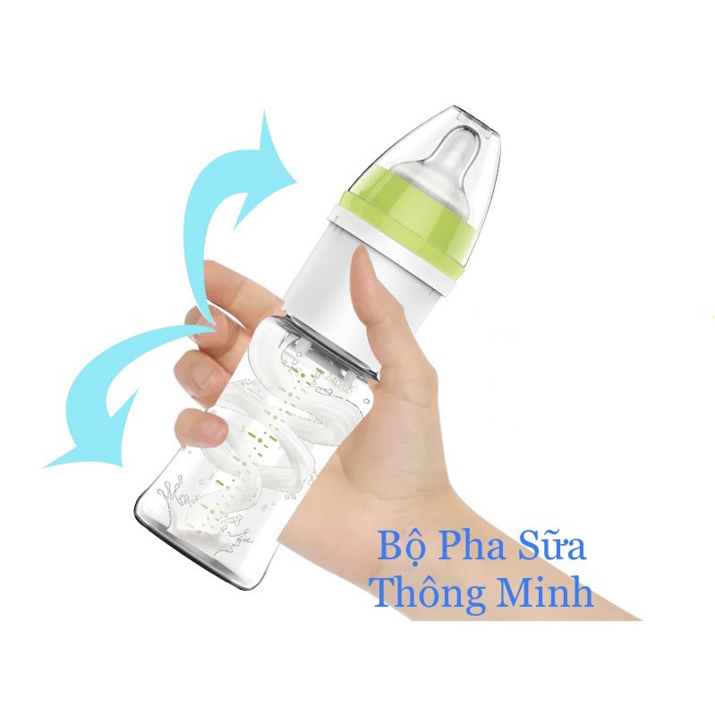 Bình sữa thông minh 3 trong 1 tiện lợi ban đêm hoặc đi ra ngoài, du lịch