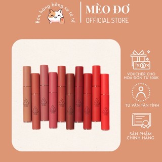 Son môi kem lì 3CE Velvet Lip Tint - RED INTENSE Đỏ tươi và CHILDLIKE Đỏ cam