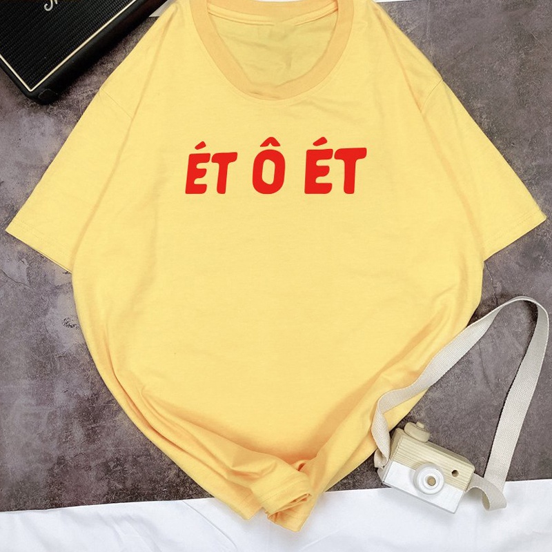 Áo Thun Nữ Tay Lỡ Form Rộng In Chữ ÉT Ô ÉT Local Brand DLX Áo Phông Nữ Đẹp