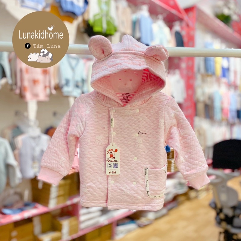 Áo khoác trần bông Avaler mềm mịn cho bé trai, bé gái