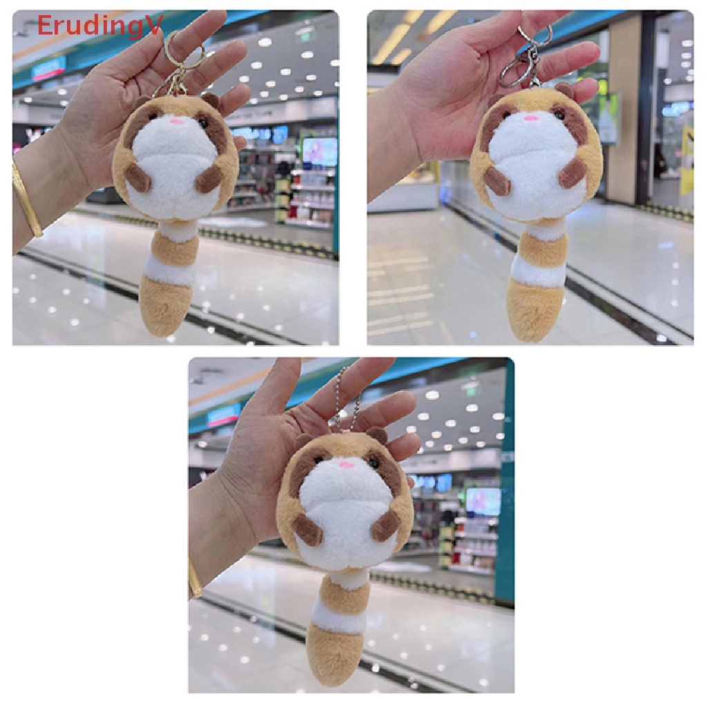 [ErudingV] Móc Khóa Búp Bê Nhồi Bông Gấu Mèo Odd-Tailed Nhỏ Nhắn [Mới]