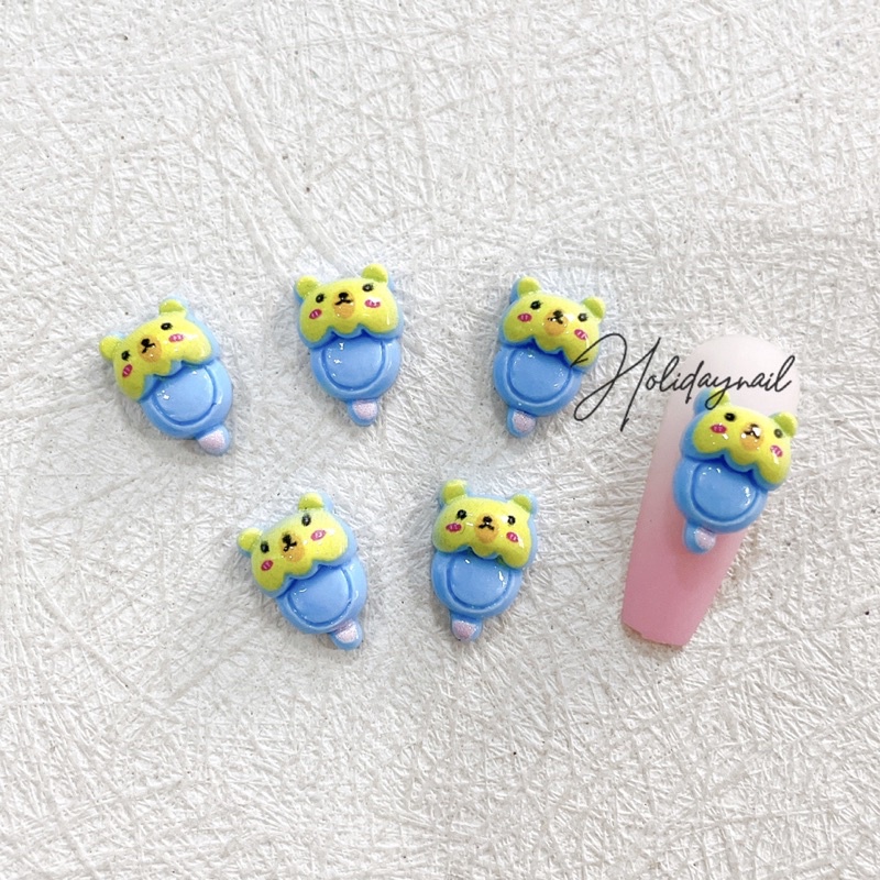 HOLIDAYNAIL Set 30 charm kẹo hình thú mix mẫu trang trí móng