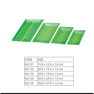 Khay đĩa nhựa Melamine hình lá chuối