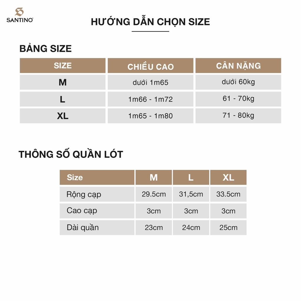 Combo 3 Quần Lót Nam Boxer Hoạ Tiết Chất Liệu Co Giãn Kháng Khuẩn Cao Cấp Santino S921