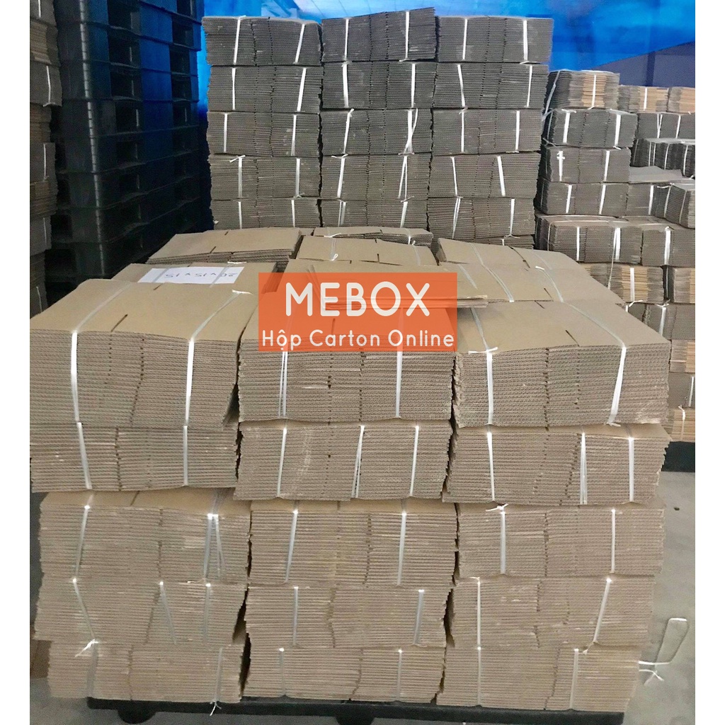 hộp carton 20x12x8 bộ 100 trơn không in