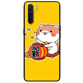 Ốp lưng Oppo Reno 3 / A91 - Reno 3 Pro - Reno 4 - Reno 4 Pro - Reno 5 - Reno 5 Pro mẫu Mèo vung Tie