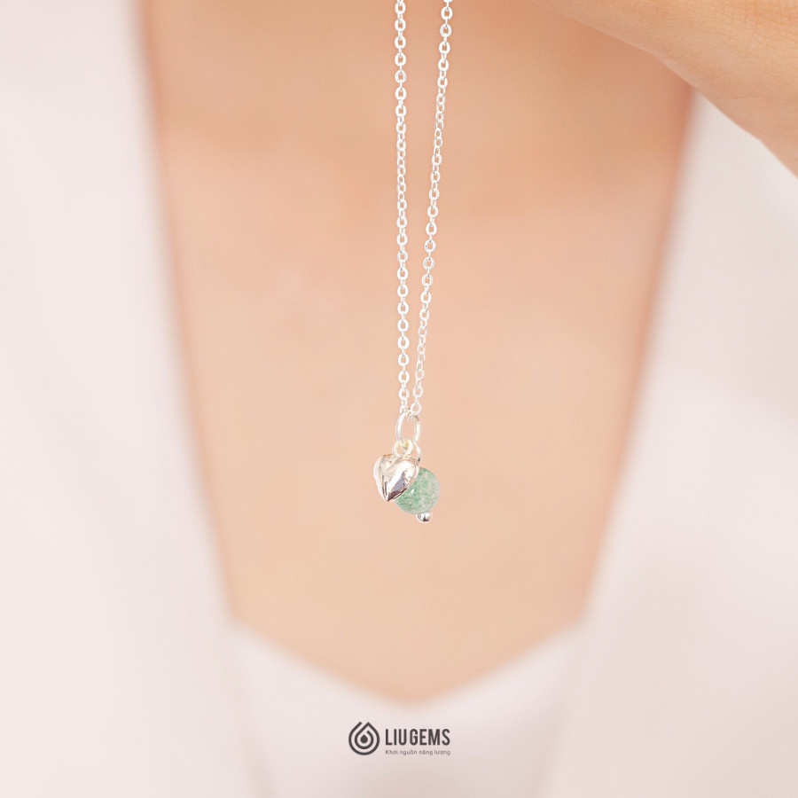 Dây Chuyền Bạc Nữ 925 Liugems Kết Hợp Đá Phong Thuỷ May Mắn, Charm Bạc Thời Trang Tinh Tế Charm Treo