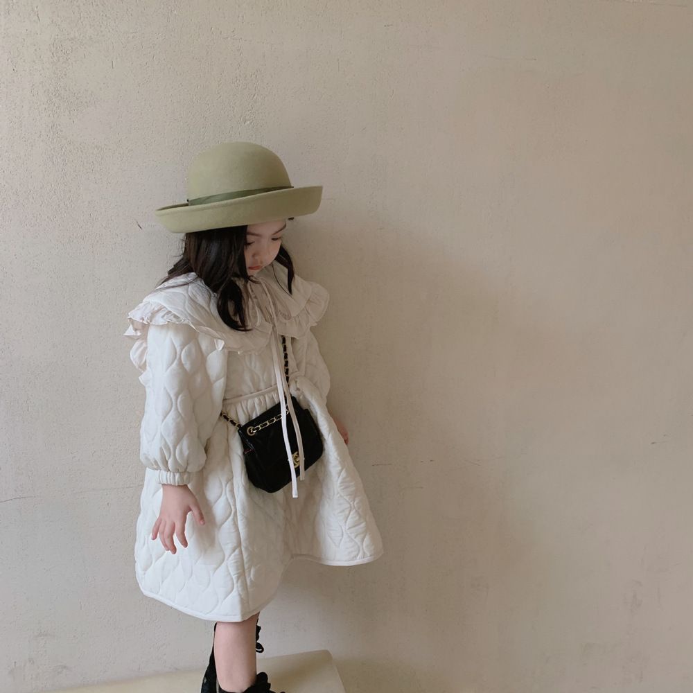 Áo Khoác Cotton Dày Phong Cách Phương Tây Thời Trang Mùa Đông Cho Bé Gái