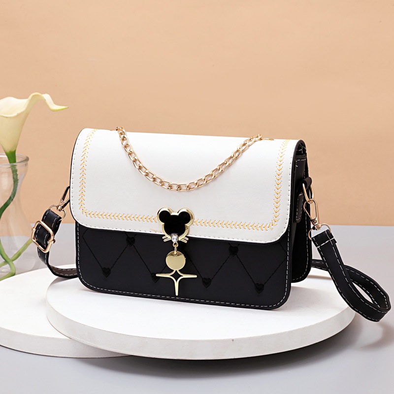 Ielgy Túi Đeo Chéo Hình Vuông Nhỏ Màu Sắc Tươi Tắn Hợp Thời Trang Cho Nữ