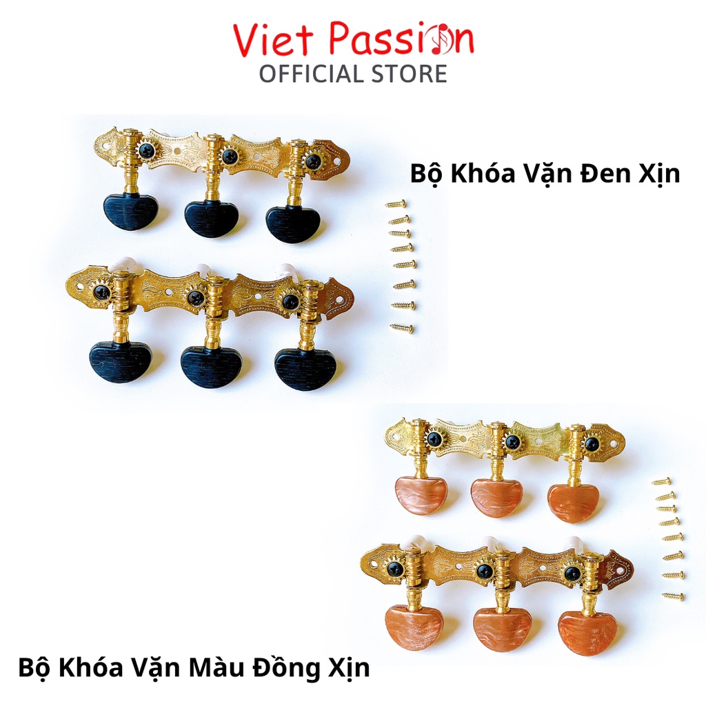 Khóa đàn guitar classic cao cấp khóa vặn xịn có đủ 2 bên khóa kèm ốc vít Viet Passion