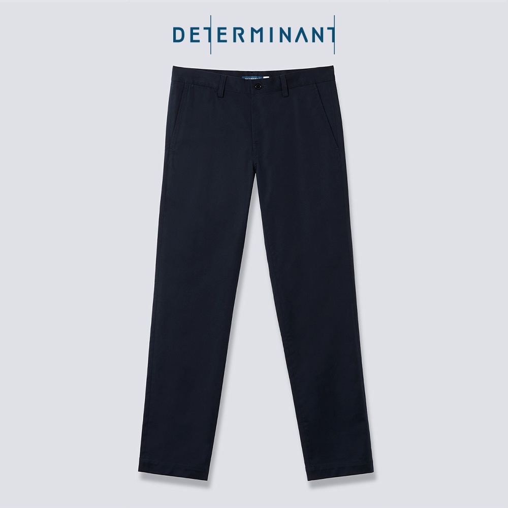 Quần kaki nam năng động ống suông DETERMINANT - Vải Twill - 99% Cotton/1% Spandex - Màu Xanh Đậm - Navy 1609NZ [DETSP01]