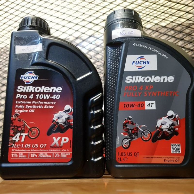 Nhớt fuchs sikolene pro 4 10w40, nhớt fuchs 10w40 cùng súc động cơ Bluechem cho đông cơ luôn sạch sẽ.