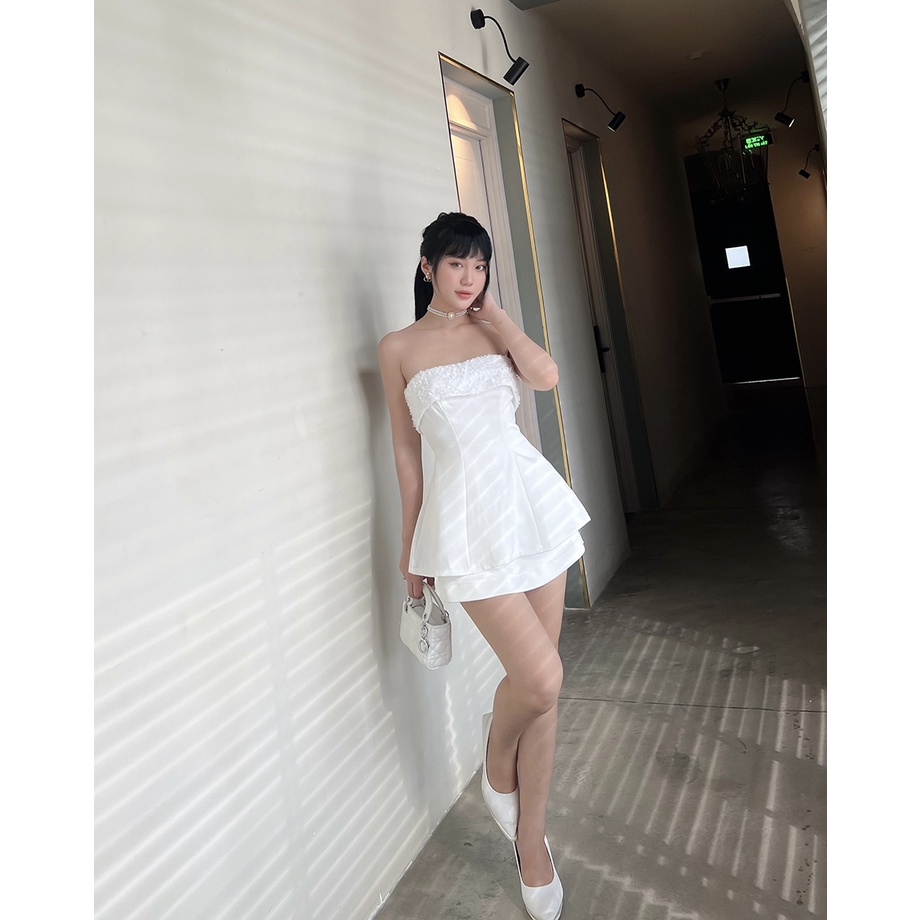 BBSTORE'S Áo Peplum Viền Bèo Thời Trang Đi Tiệc Siêu Xinh -A1327