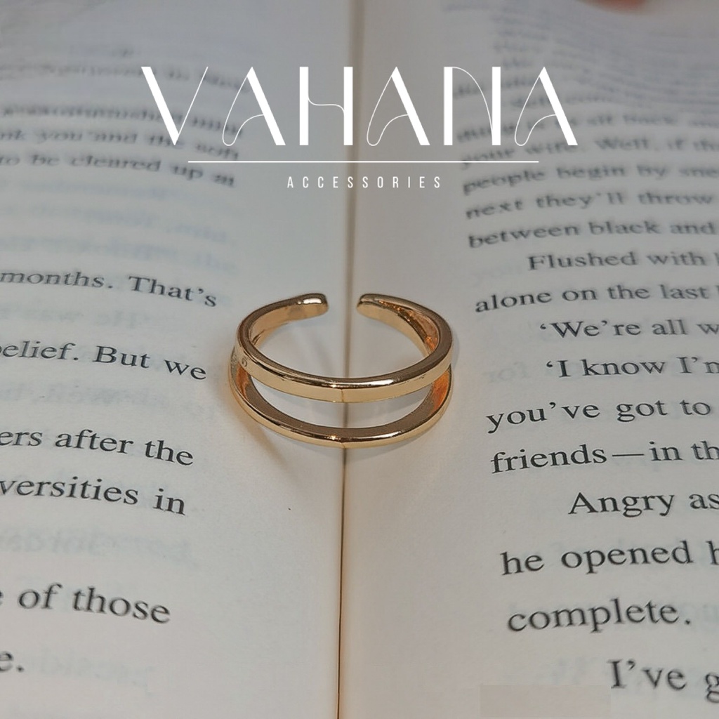 Nhẫn bạc S925 mạ vàng Ratih Ring - Vahana Accessories