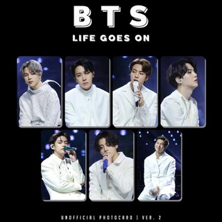 SET 7 CARD BTS LIFE GOES ON - UNOFFICIAL
