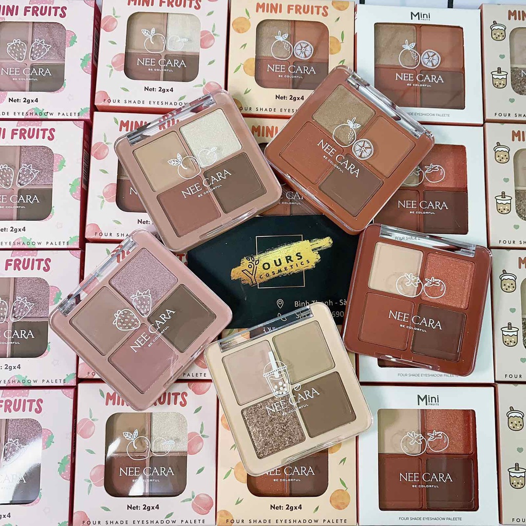 Bảng Phấn Mắt Nee Cara Tone Trà Sữa N319 - Bảng Màu Mắt Tone Nâu Tây Nee Cara