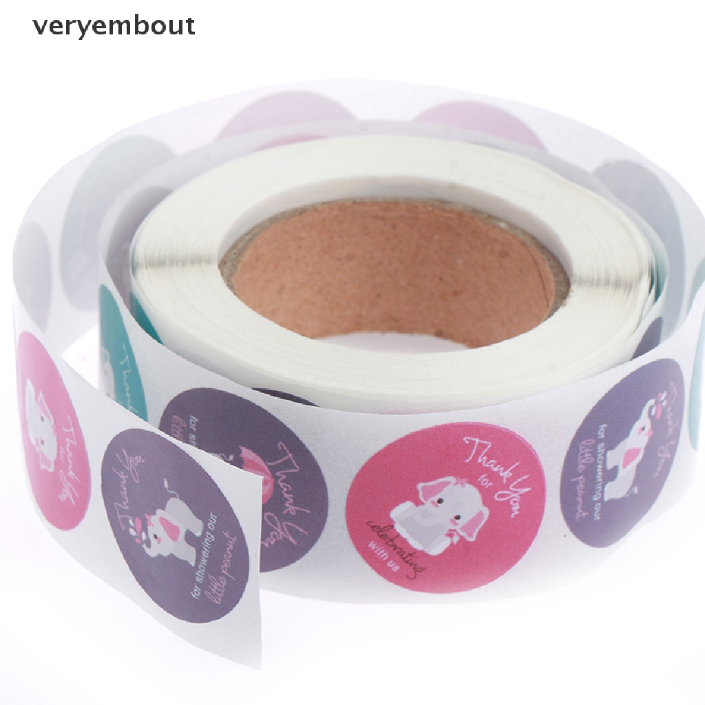 1 Cuộn 500 Miếng Dán Hình Động Vật Đục Lỗ Dễ Thương Cho Bé