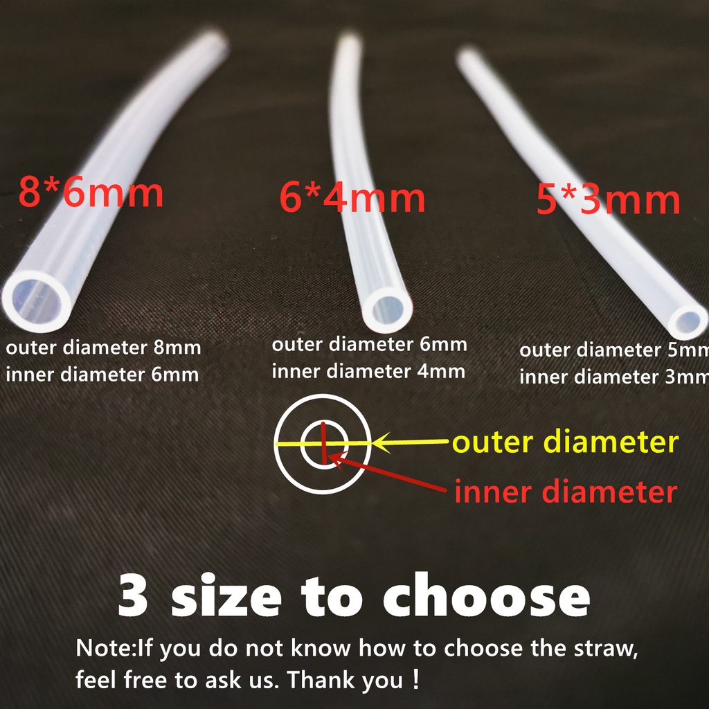 Ống Hút Thay Thế Bằng Silicone Cho Bình Sữa Em Bé