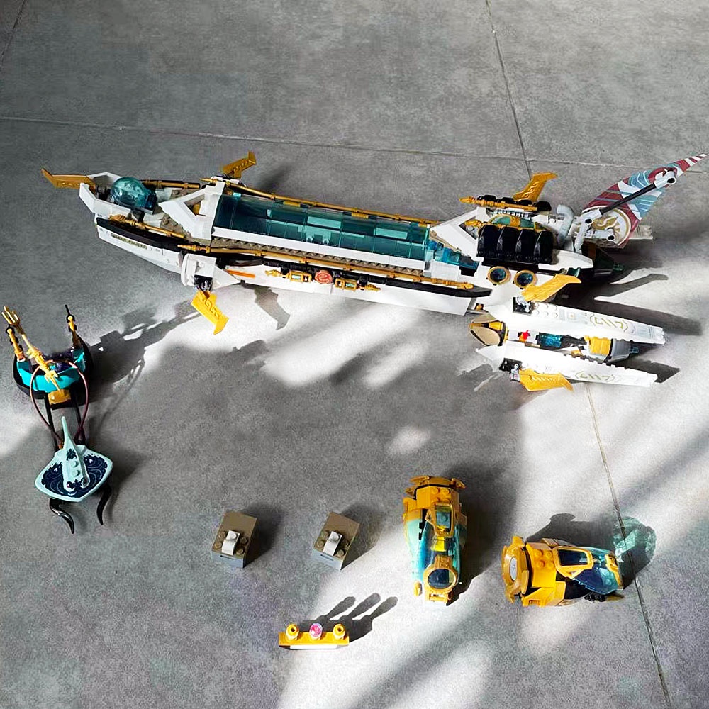 Đồ chơi xếp hình Lắp Ráp mô hình 90022 Underwater Submarine Bounty Ship Bricks Ninja Compatible 71756