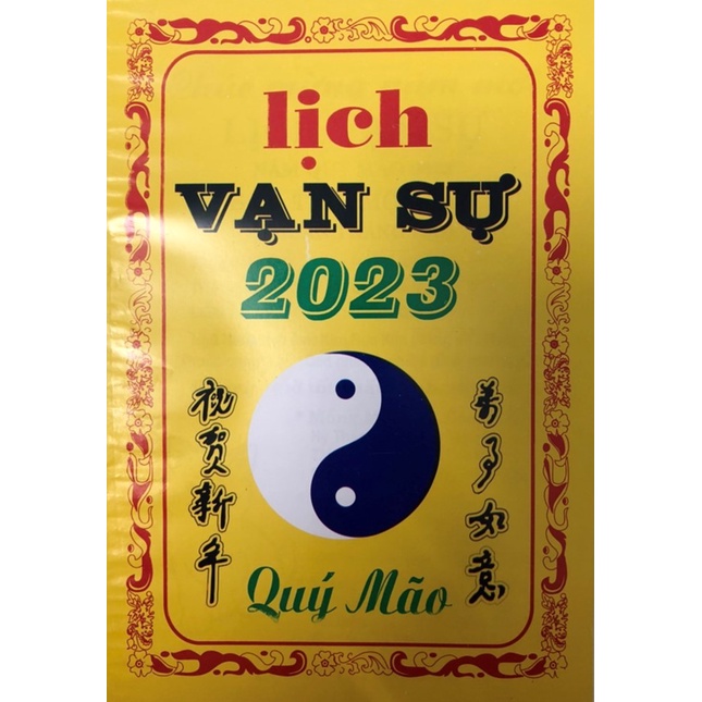 Sách - Lịch Vạn Sự Vàng - Quý Mão 2023