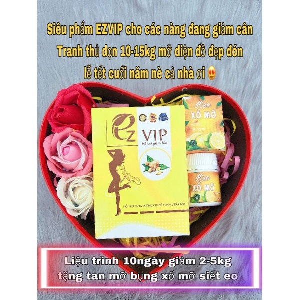BỘ giảm cân E z vip dùng thử ( t ặ n g xổ mỡ)