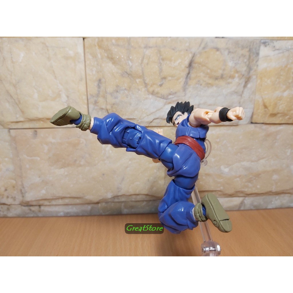 Mô hình Dragonball Ultimate Son Gohan super hero và Son Goku Ultra Instinct Figma cử động được 1/12 scale 15 cm