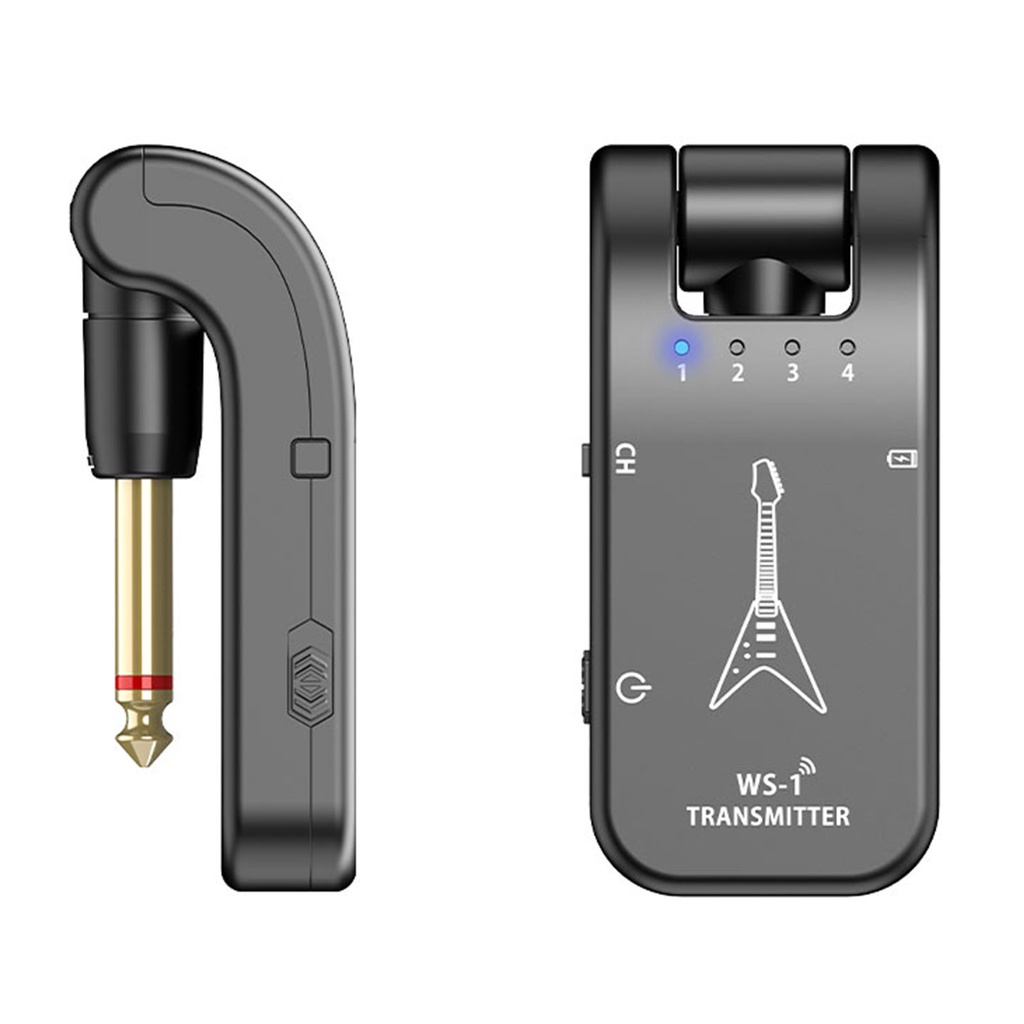 Bộ phát âm thanh LEKATO WS-1 2.4G 4 kênh không dây cho bass guitar điện