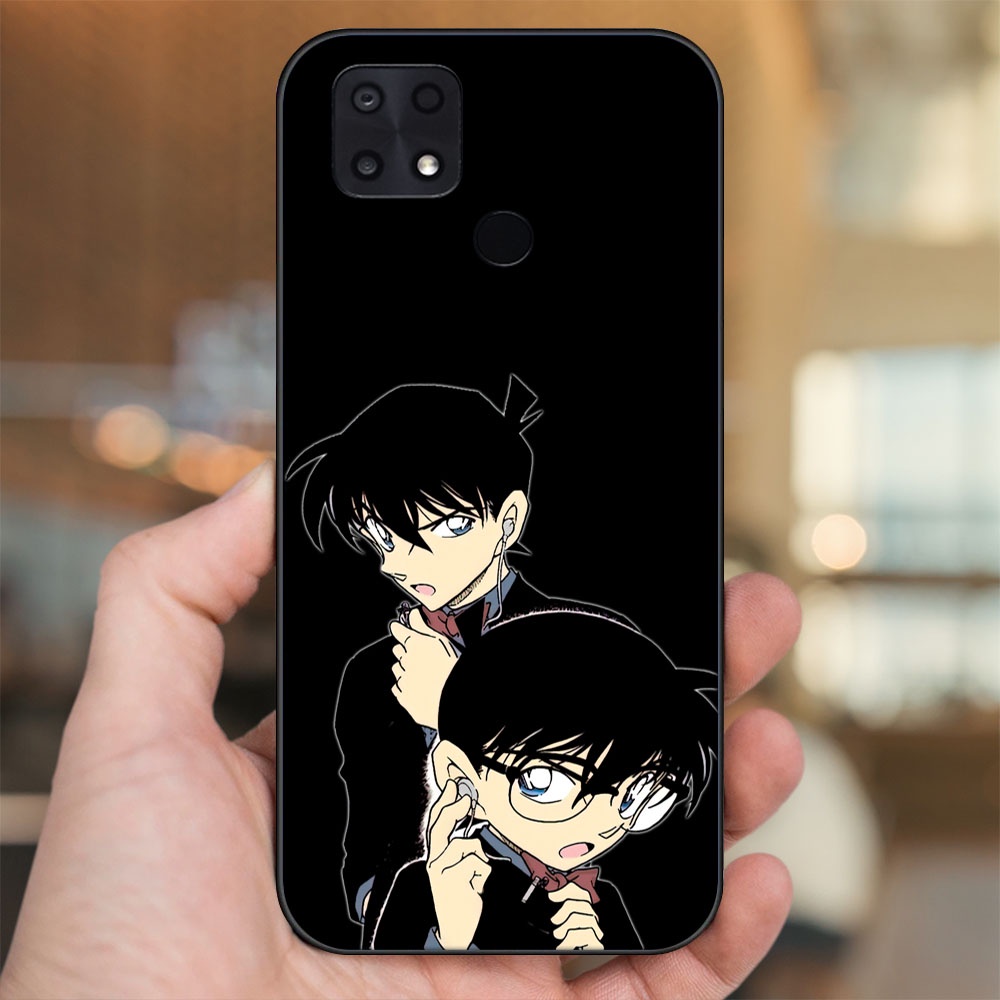 Ốp lưng Xiaomi Poco C40 viền đen in hình Shinichi Conan Thám Tử Lừng Danh