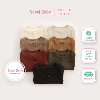 Bộ rời dài tay thu đông chất gân mỏng Golgi Peekaboo made in Korea