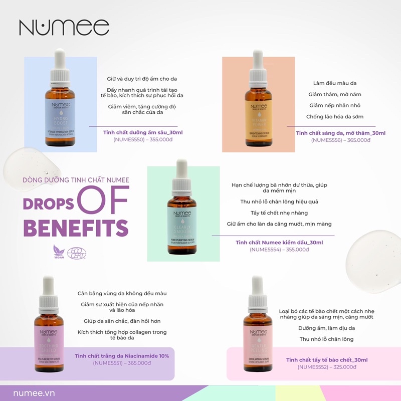 Tinh chất Numee làm trắng, chống nhăn da Niacinamide 10%_30ML