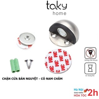 Chặn Cửa Bán Nguyệt Có Nam Châm, Chống Va Đập Cánh Cửa Với Tường, Loại Gắn Sàn, Có Nhiều Màu Lựa Chọn. TakyHome 1200