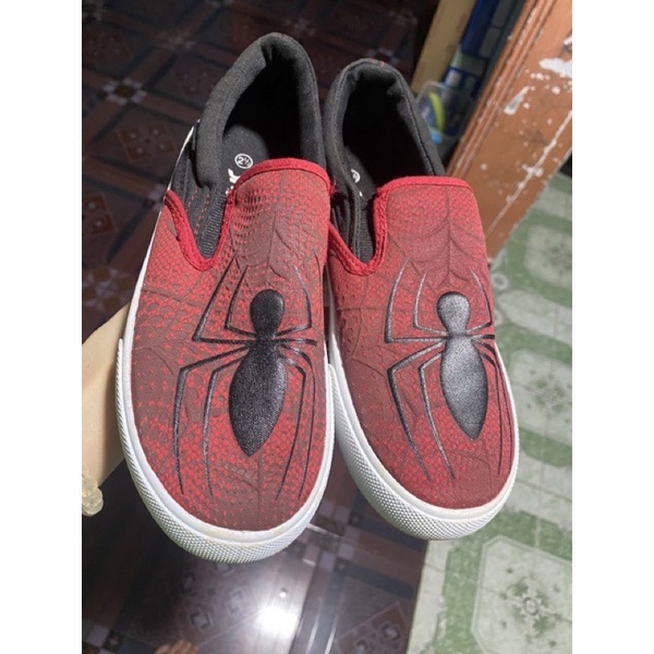 Giày lười Slip on Spiderman hàng xuất cho bé size đại