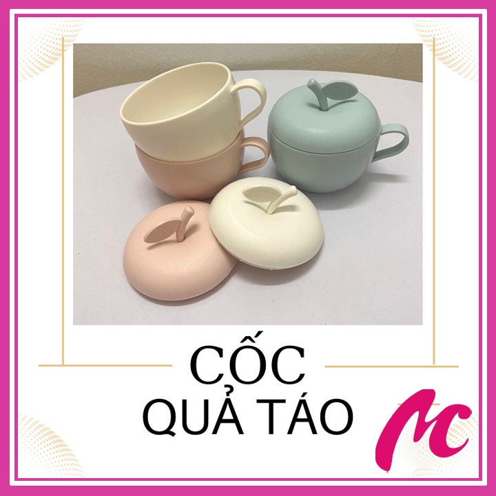 Ca quả táo có nắp Việt Nhật 6018,Cốc quả táo có nắp đựng đồ ăn vặt,đựng đồ mứt tết siêu đẹp_MC888