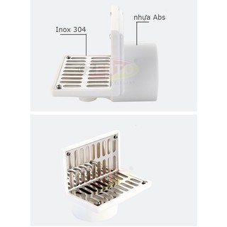 Phễu thoát nước vách tường  Scupper Drain TS140-ABS