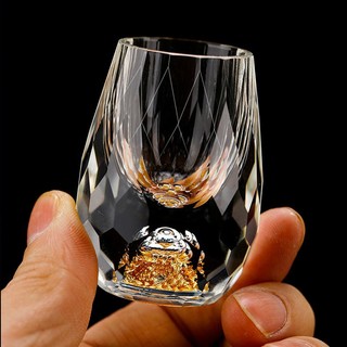 Set ly rượu pha lê đáy vàng cao cấp Z21