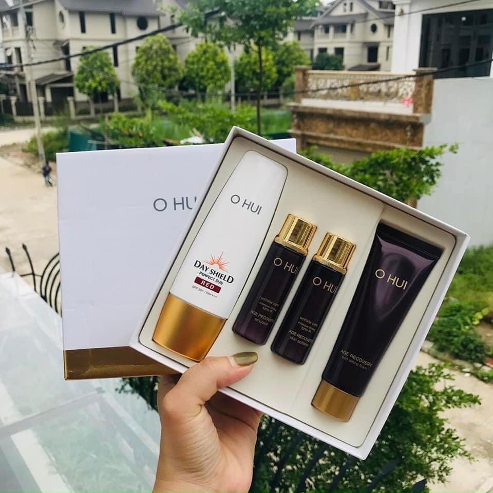 Set Kem chống nắng Ohui Day Shield Perfect sun RED/BLACK- SPF50+/ PA++++