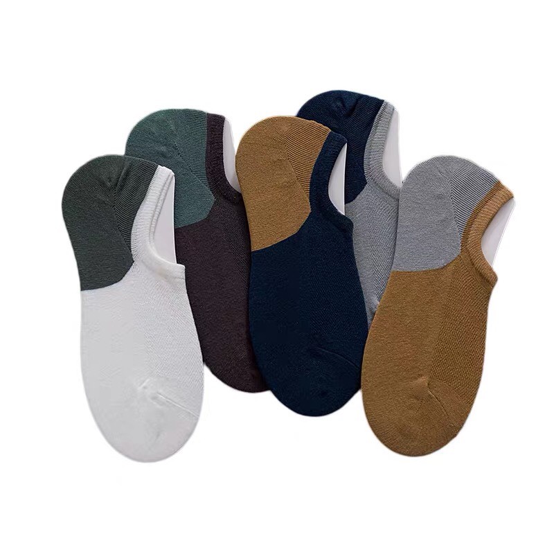 [Free Ship] 7 Đôi Vớ Tất Lười nam cổ ngắn chất liệu cotton co giãn kháng khuẩn khử mùi thoáng khí mềm mại thời trang