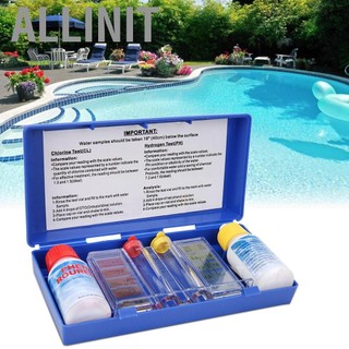 Allinit PH Chlorine Water Quality Test Kit Swimming Pool Tester Testing Box HD