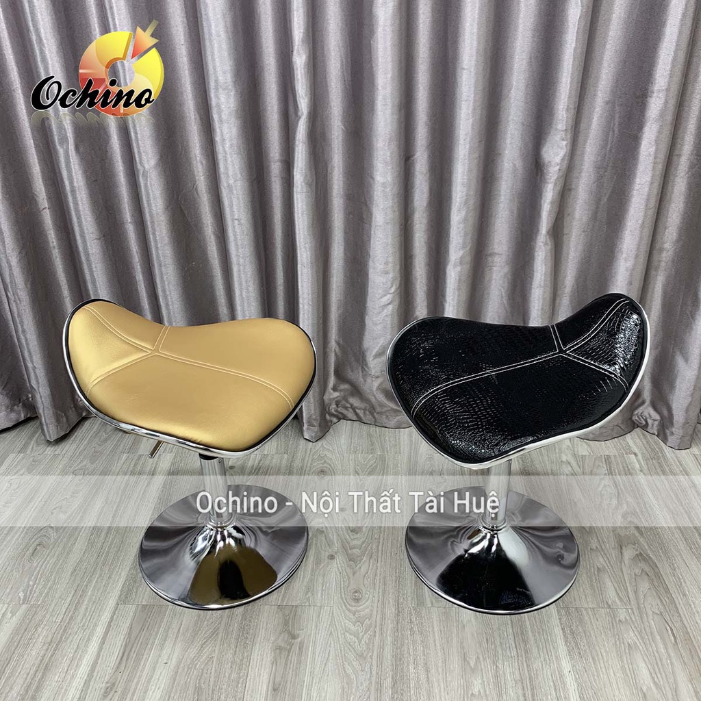 Ghế Trang Điểm Cá Nhân, Ghế Xoay Mẫu Da cá Không Tựa Cao Cấp Hiện Đại Chân Thấp 30-50 Và Xoay Được 360 Độ ( Có Sẵn)