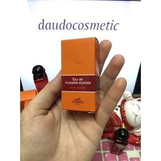 [ mini ] Nước hoa Herrmes Eau de Rhubarbe Ecarlate Eau De Cologne 7.5ml