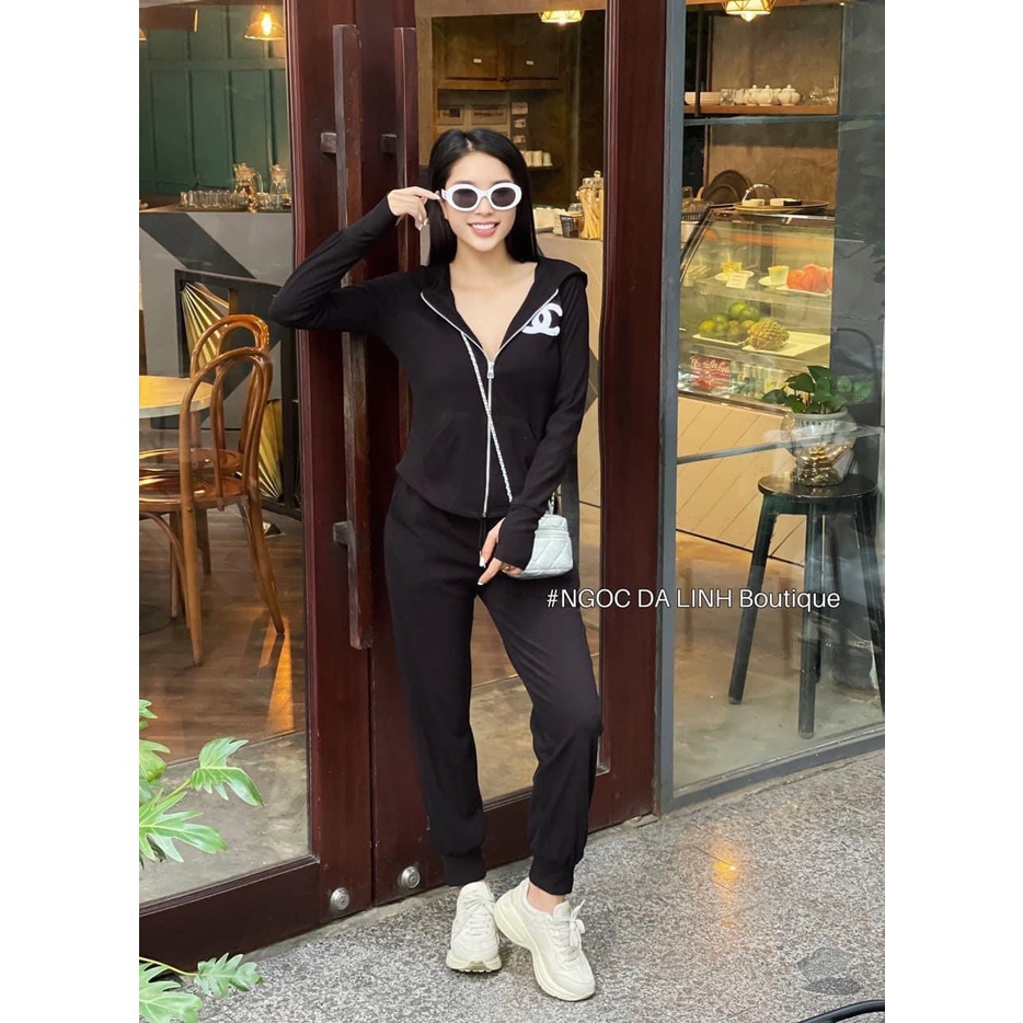 [ 𝐅𝐑𝐄𝐄 𝐒𝐇𝐈𝐏 ]   SET BỘ THỂ THAO KHÓA MŨ TÚI BỤNG THÊU HÌNH NỔI