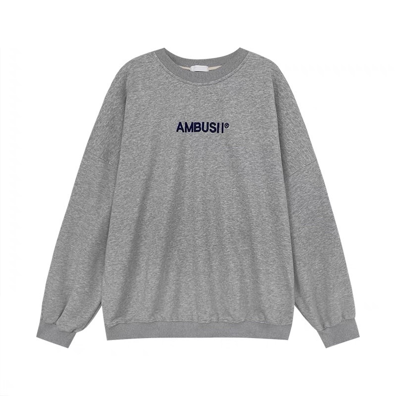 Áo sweater dày dặn AMBUSII, áo nỉ bông nam nữ chất đẹp thời trang giá tốt - Aothunx2