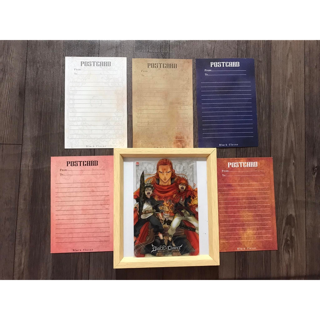 Thẻ Postcard Black Clover lẻ