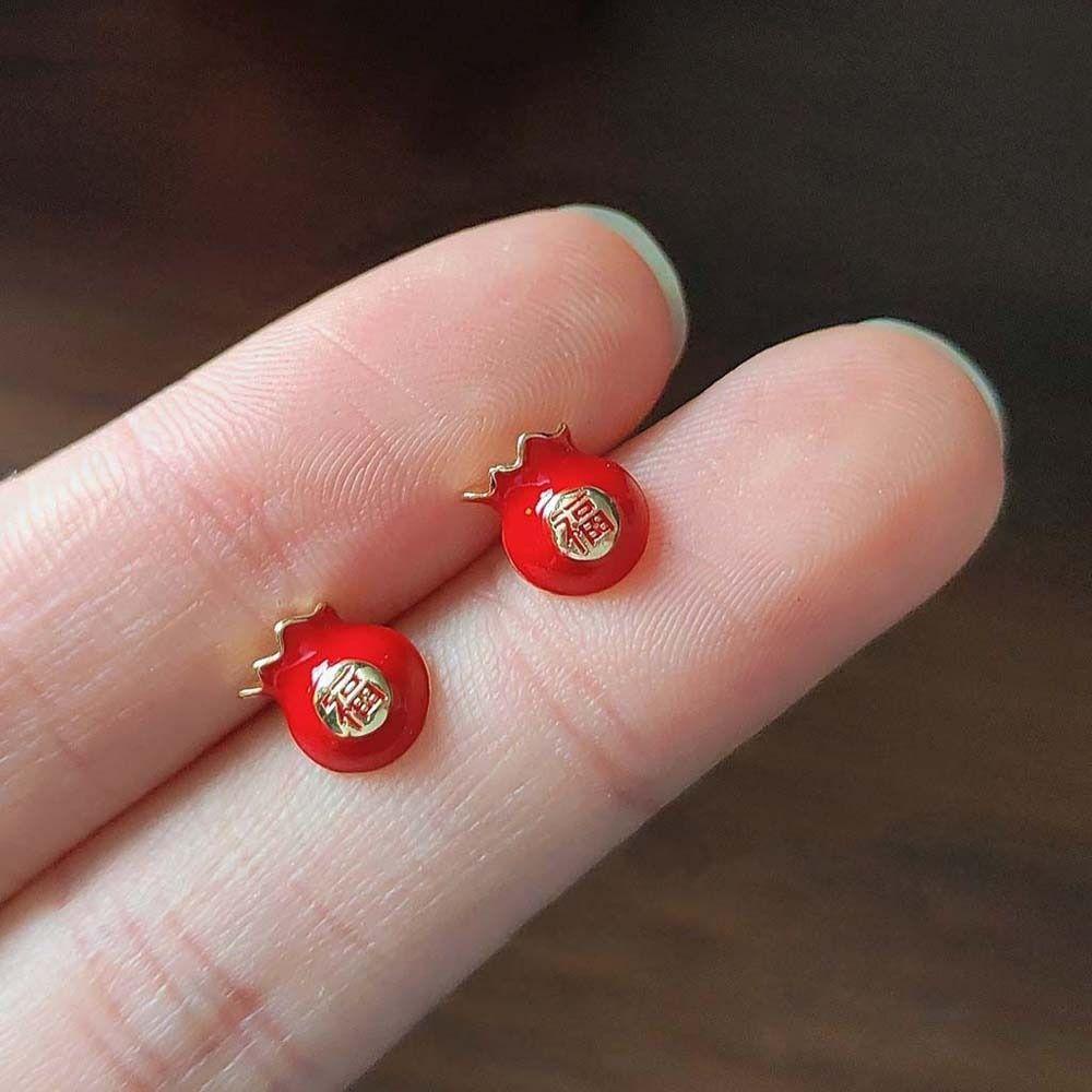 Khuyên Tai Tua Rua Dáng Dài Mặt Nhân Vật Năm Mới Phong Cách Trung Hoa